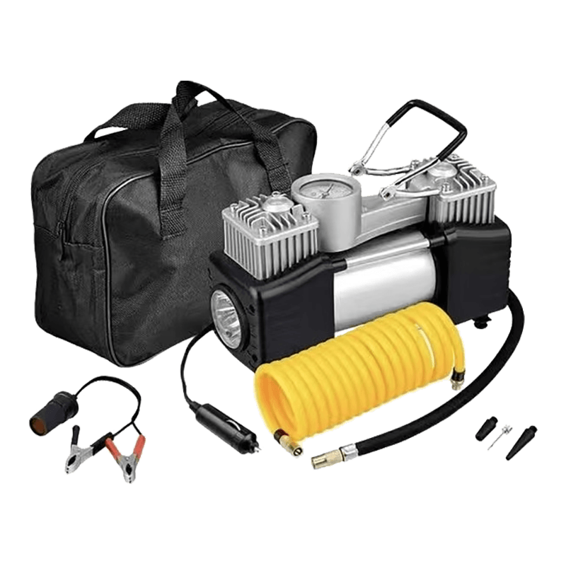 Автомобильный воздушный насос однобалочный 30-цилиндровый цветная коробка упаковка